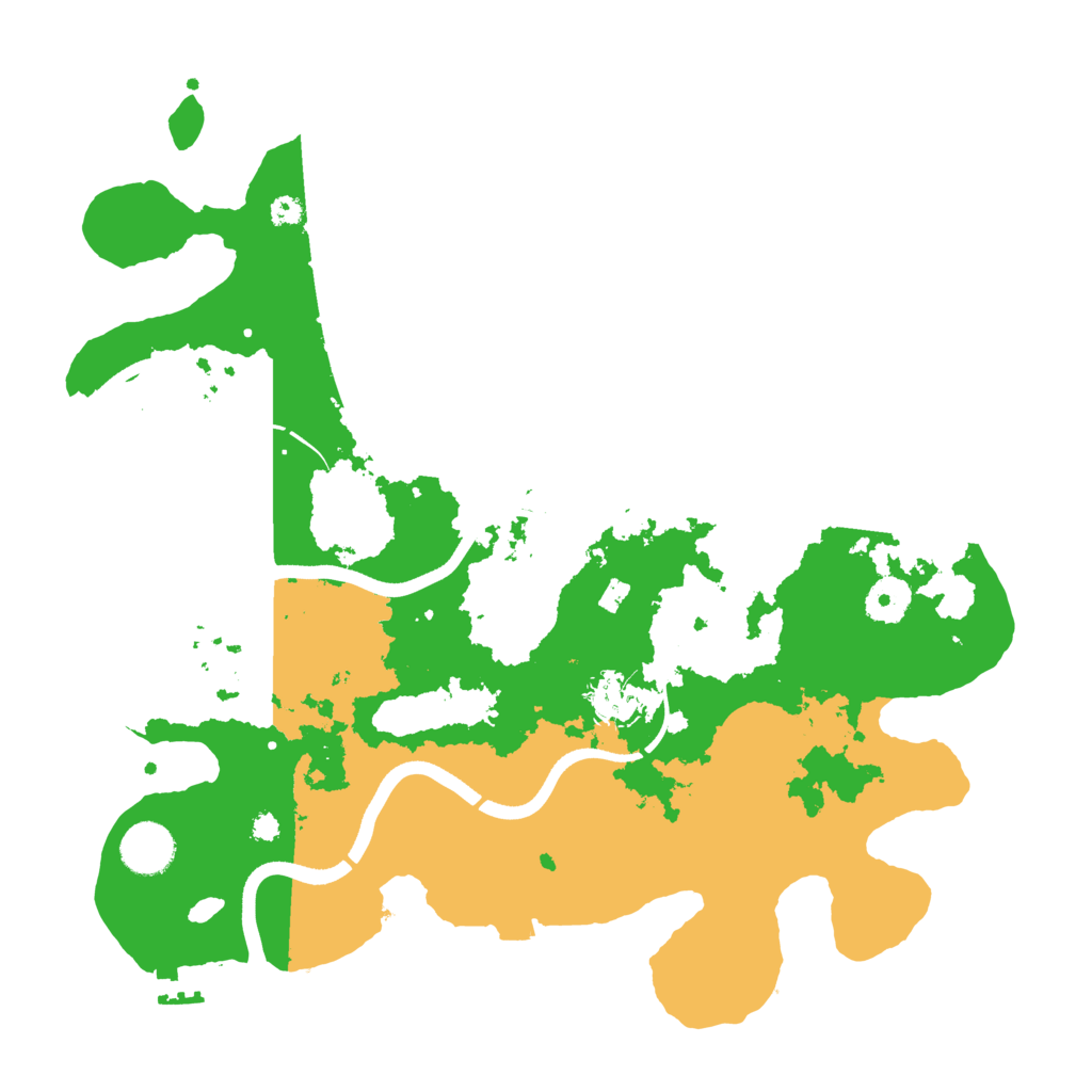 Biome Rust Map: Procedural Map, Size: 3600, Seed: 3500005