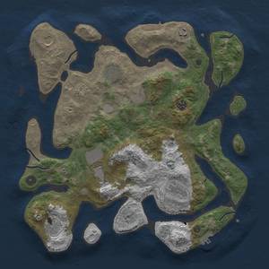 Thumbnail Rust Map: Procedural Map, Size: 4000, Seed: 726358312, 18 Monuments