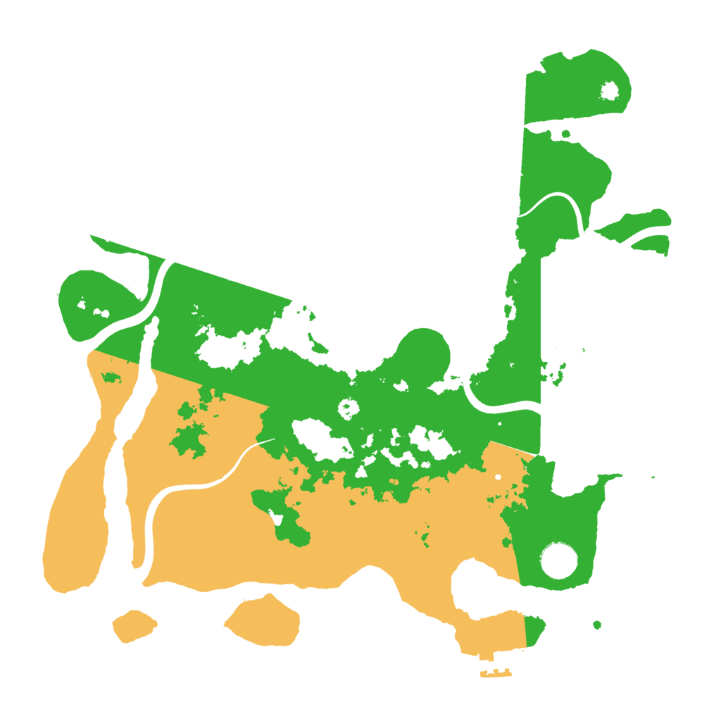 Biome Rust Map: Procedural Map, Size: 3500, Seed: 3579613
