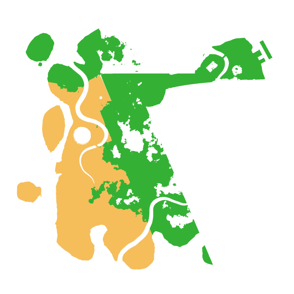 Biome Rust Map: Procedural Map, Size: 3000, Seed: 541513556