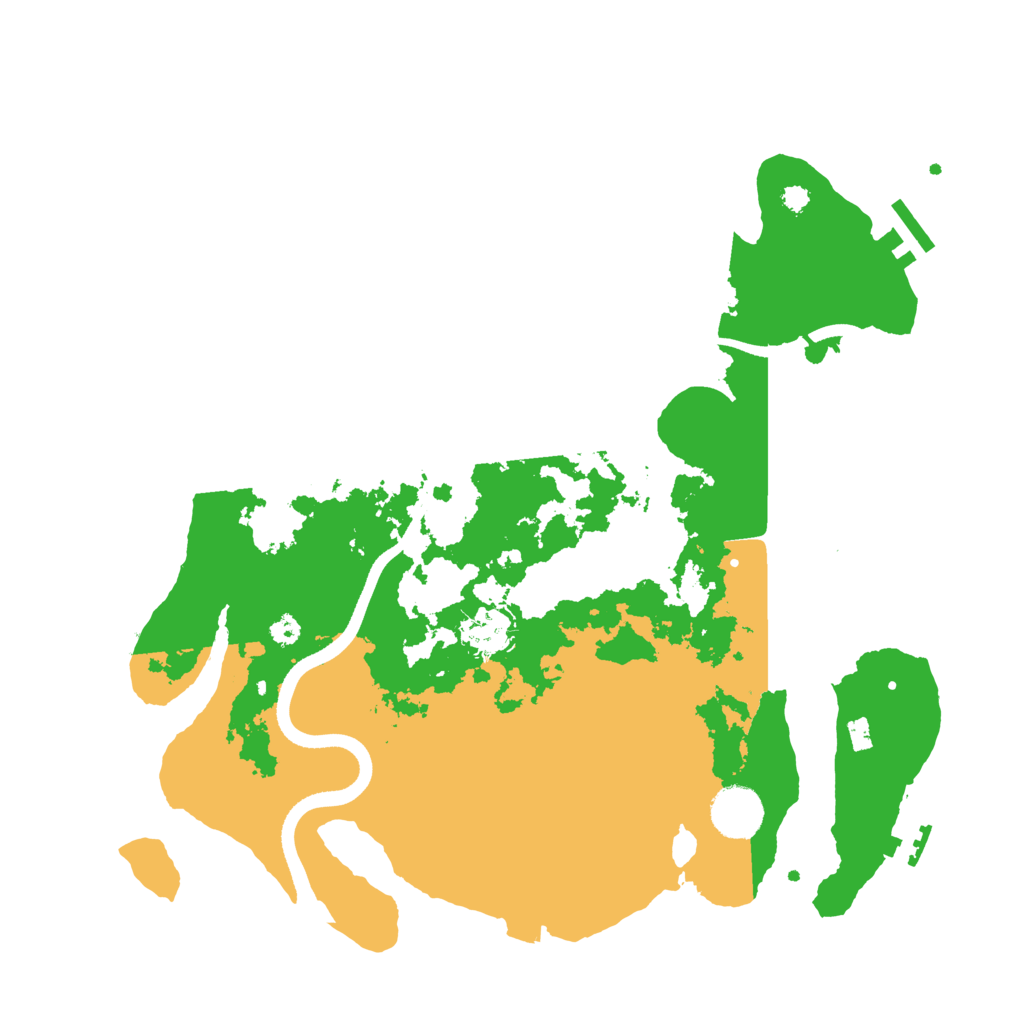 Biome Rust Map: Procedural Map, Size: 3500, Seed: 6457457