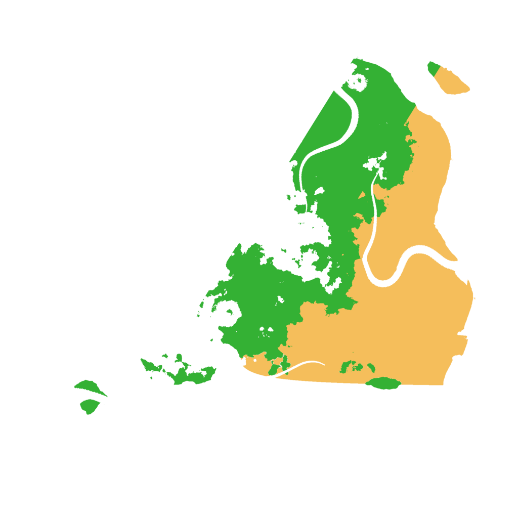 Biome Rust Map: Procedural Map, Size: 3000, Seed: 21