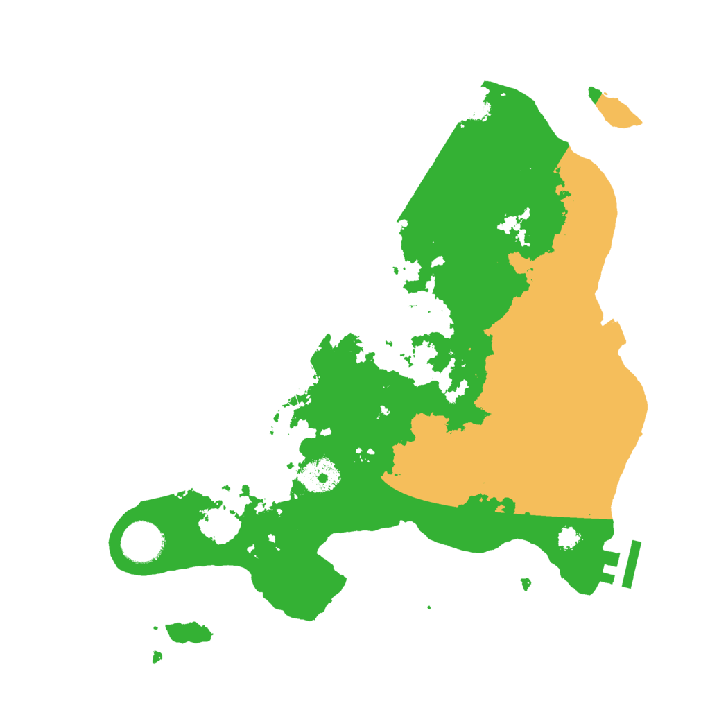 Biome Rust Map: Procedural Map, Size: 3000, Seed: 21