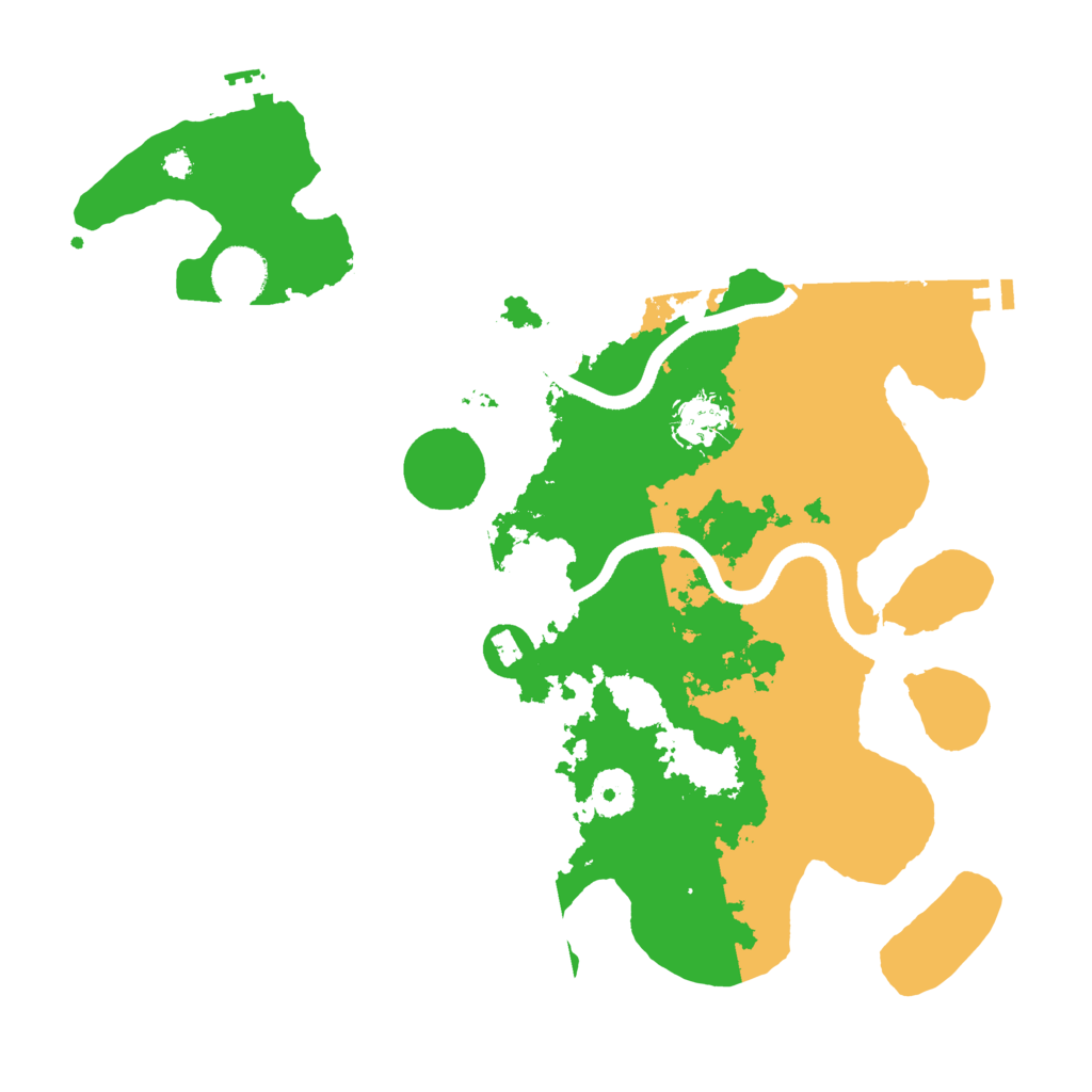 Biome Rust Map: Procedural Map, Size: 3550, Seed: 845525
