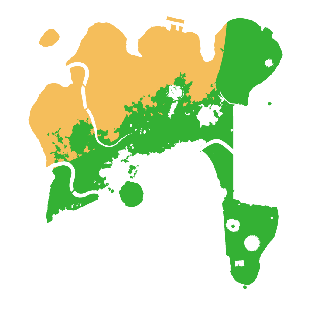 Biome Rust Map: Procedural Map, Size: 3550, Seed: 951099