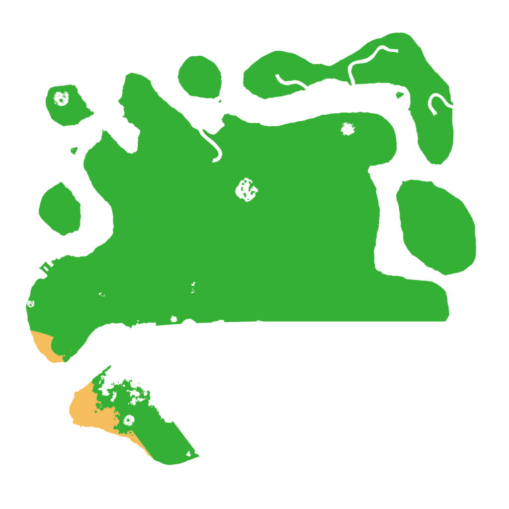 Biome Rust Map: Procedural Map, Size: 3500, Seed: 100392