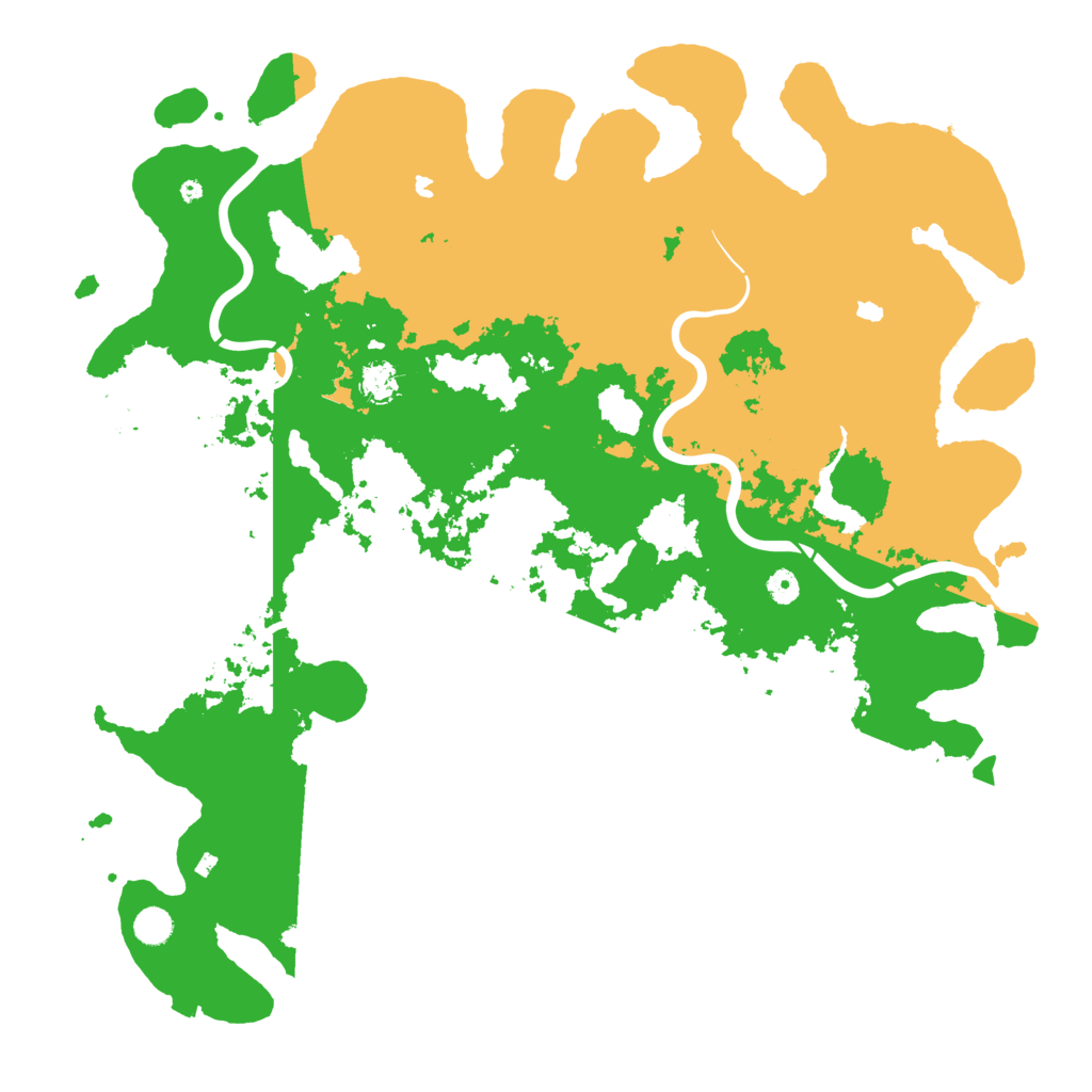 Biome Rust Map: Procedural Map, Size: 5000, Seed: 1253598221