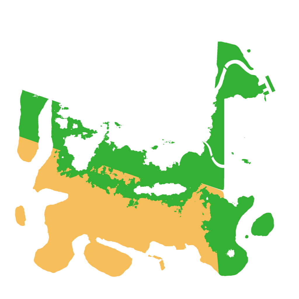 Biome Rust Map: Procedural Map, Size: 3550, Seed: 534471