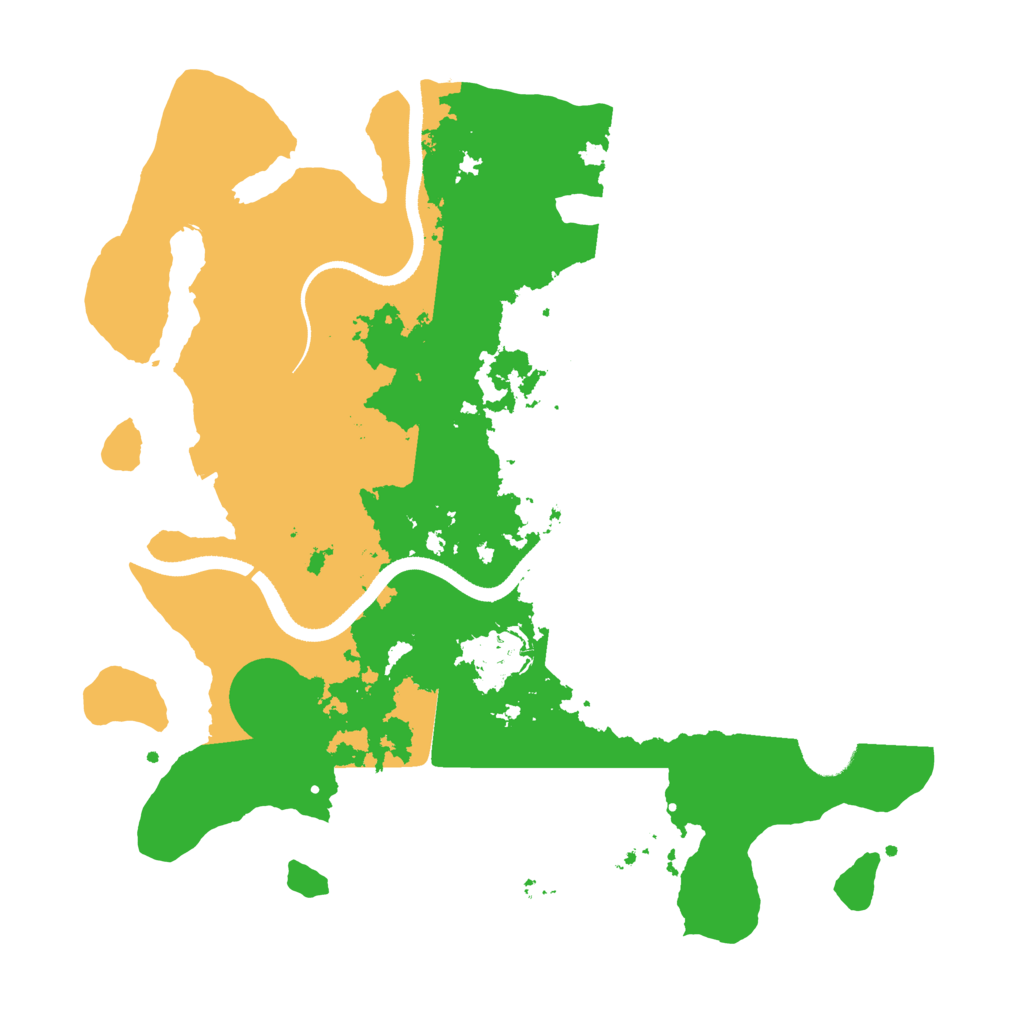 Biome Rust Map: Procedural Map, Size: 3500, Seed: 93