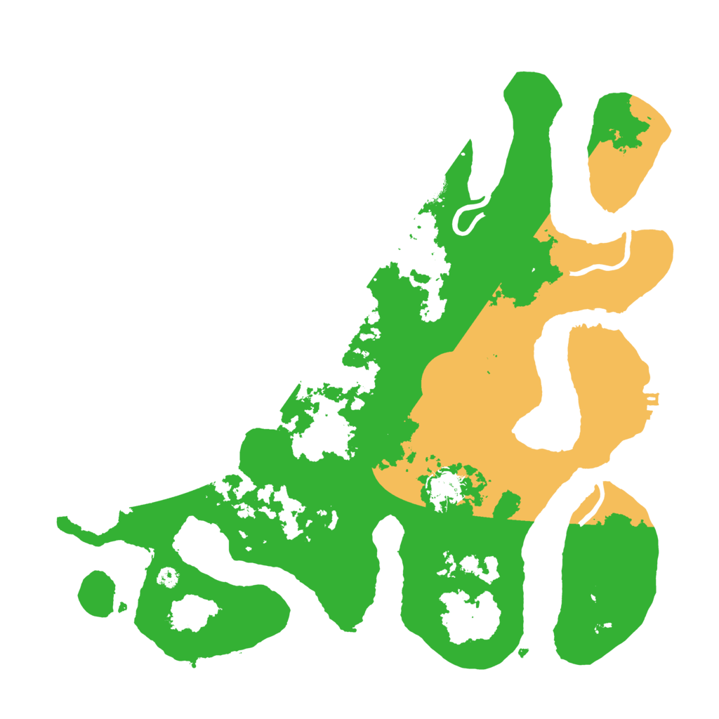 Biome Rust Map: Procedural Map, Size: 3550, Seed: 205321