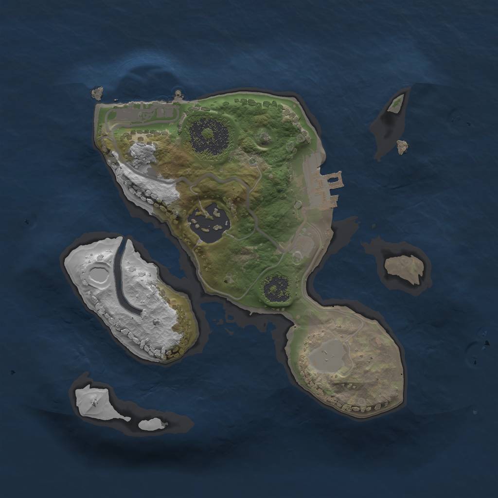 Rust Map: Procedural Map, Size: 1900, Seed: 6578239, 8 Monuments