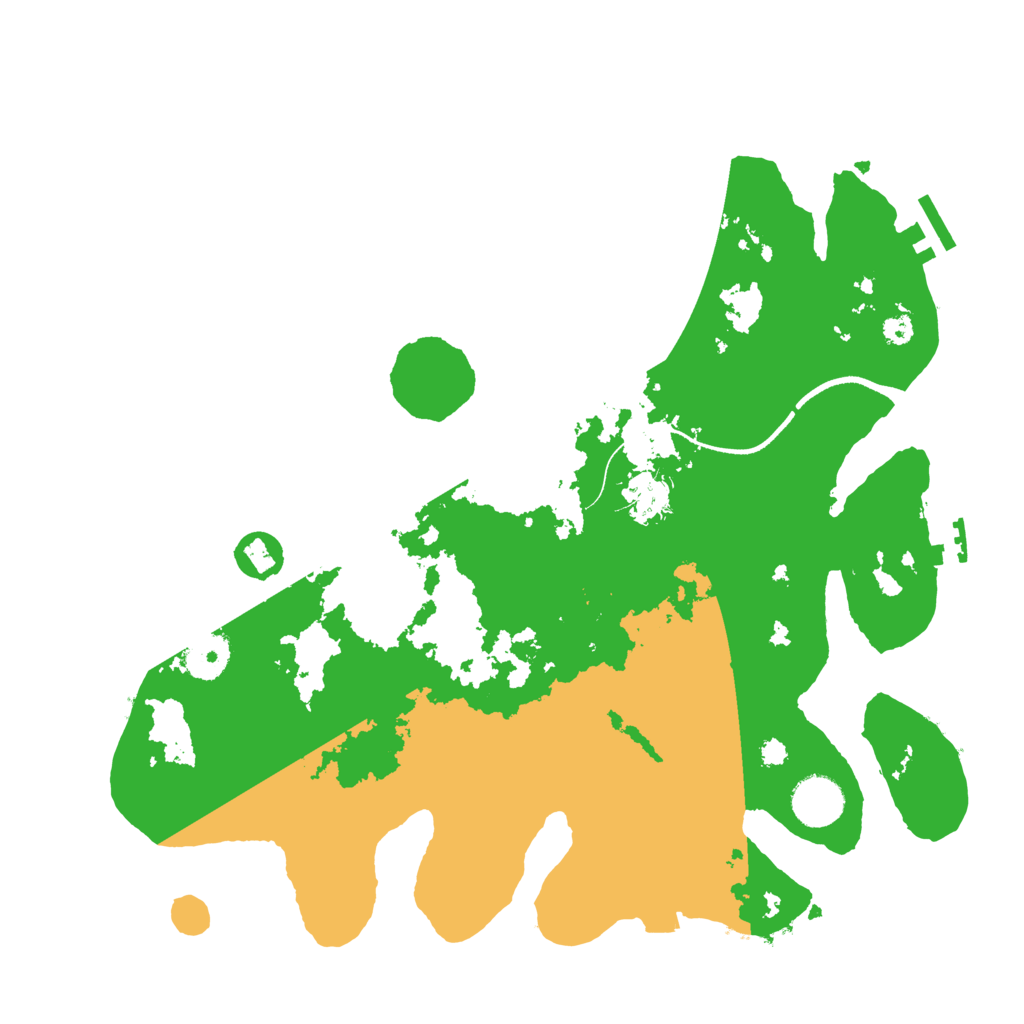 Biome Rust Map: Procedural Map, Size: 3500, Seed: 710174503