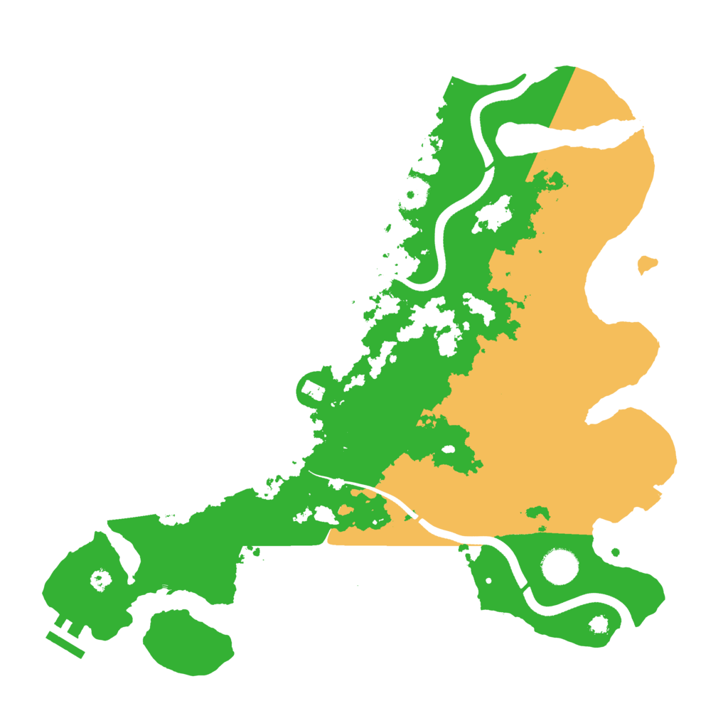 Biome Rust Map: Procedural Map, Size: 3550, Seed: 261675