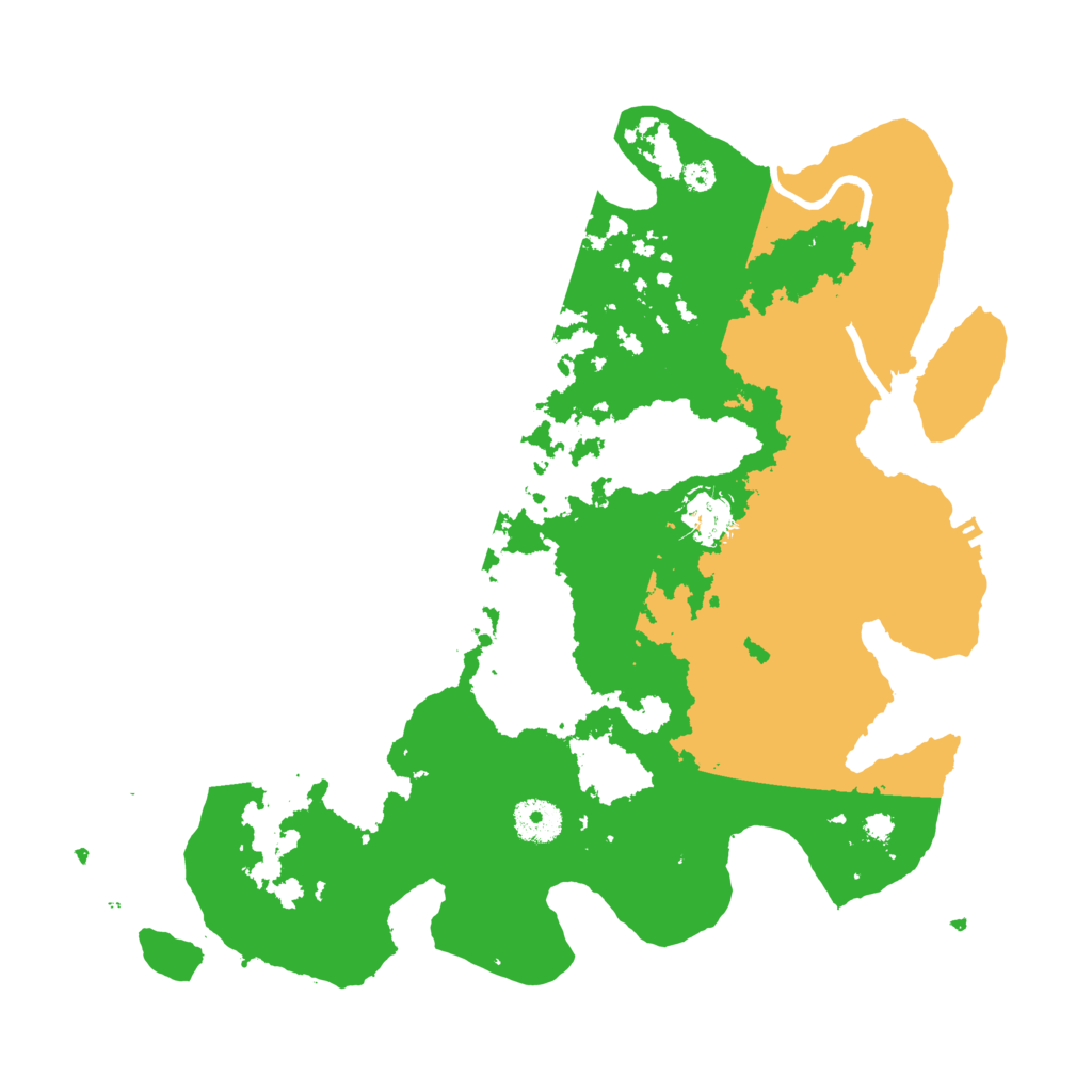 Biome Rust Map: Procedural Map, Size: 3550, Seed: 882822