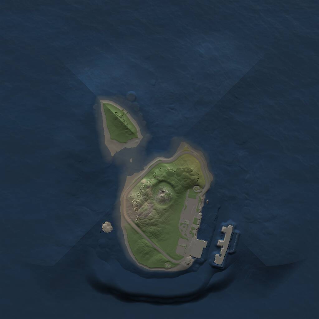 Rust Map: Procedural Map, Size: 1200, Seed: 71024615, 2 Monuments