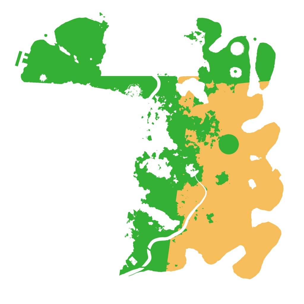Biome Rust Map: Procedural Map, Size: 4000, Seed: 743593
