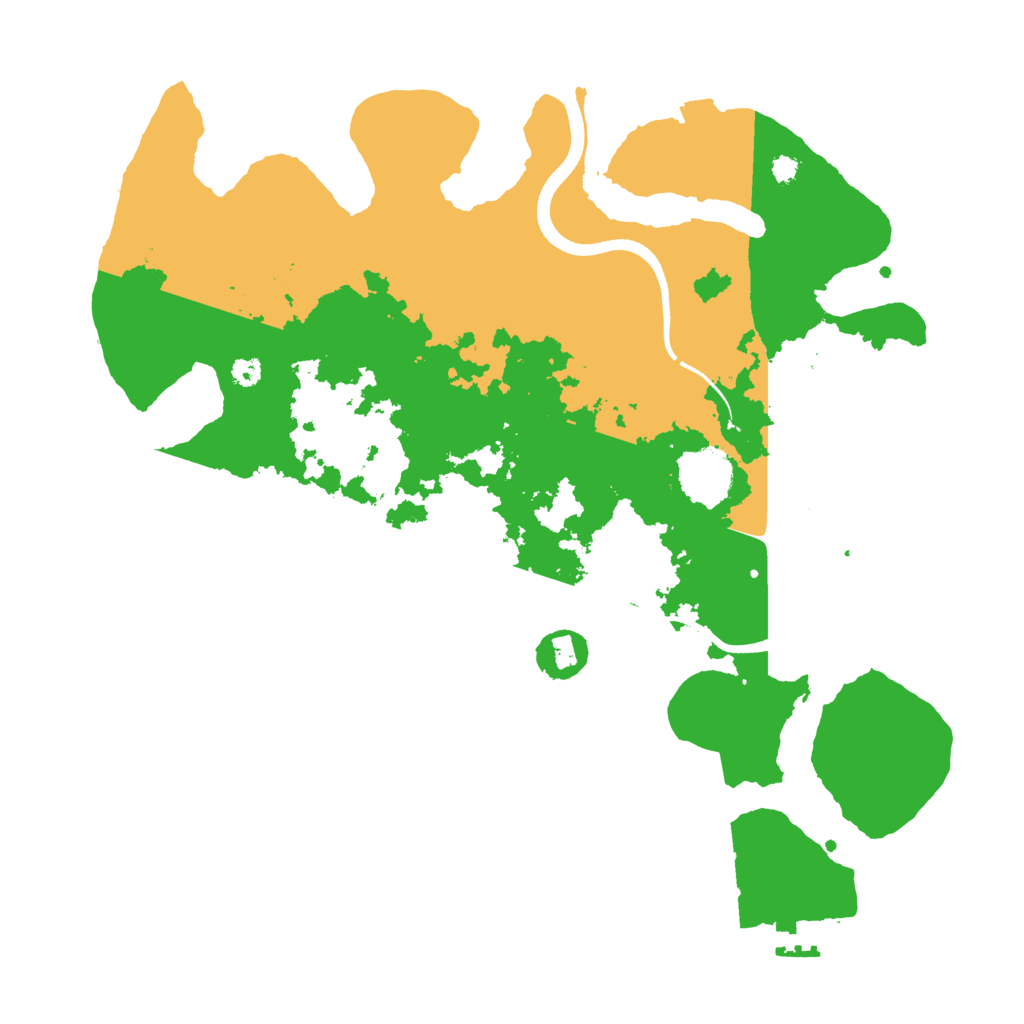 Biome Rust Map: Procedural Map, Size: 3500, Seed: 357543