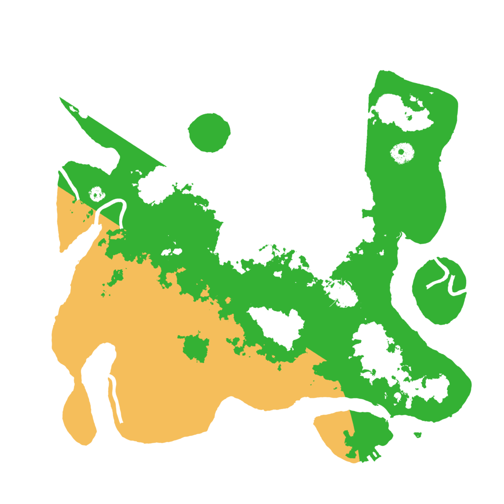 Biome Rust Map: Procedural Map, Size: 3501, Seed: 17788