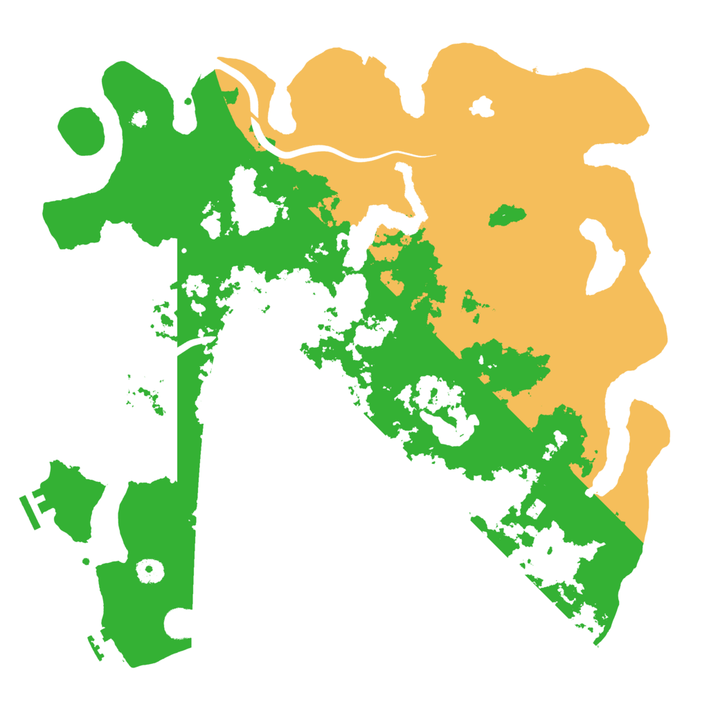 Biome Rust Map: Procedural Map, Size: 4000, Seed: 952309