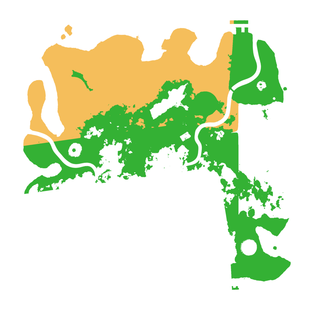 Biome Rust Map: Procedural Map, Size: 3500, Seed: 124123152