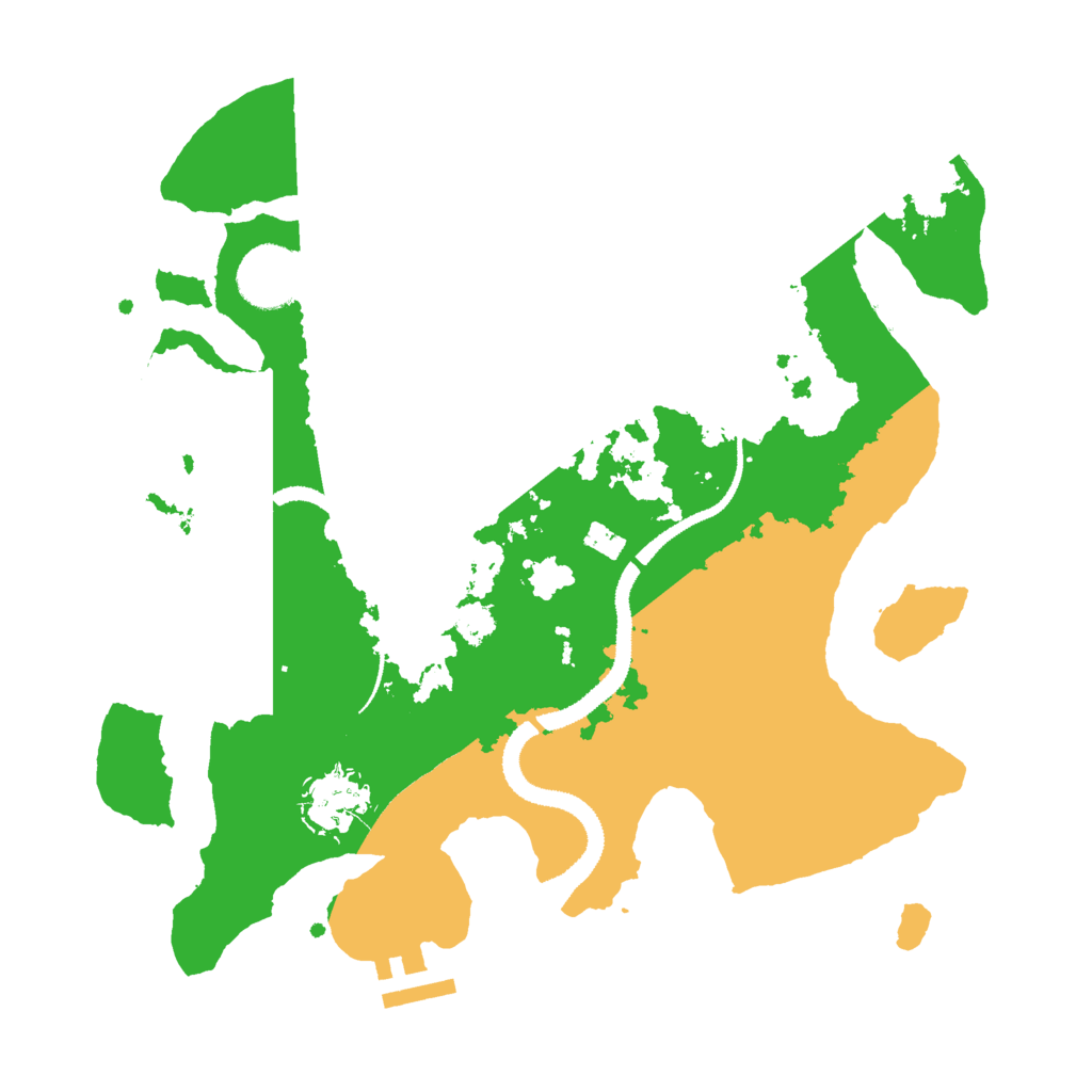 Biome Rust Map: Procedural Map, Size: 3000, Seed: 596286