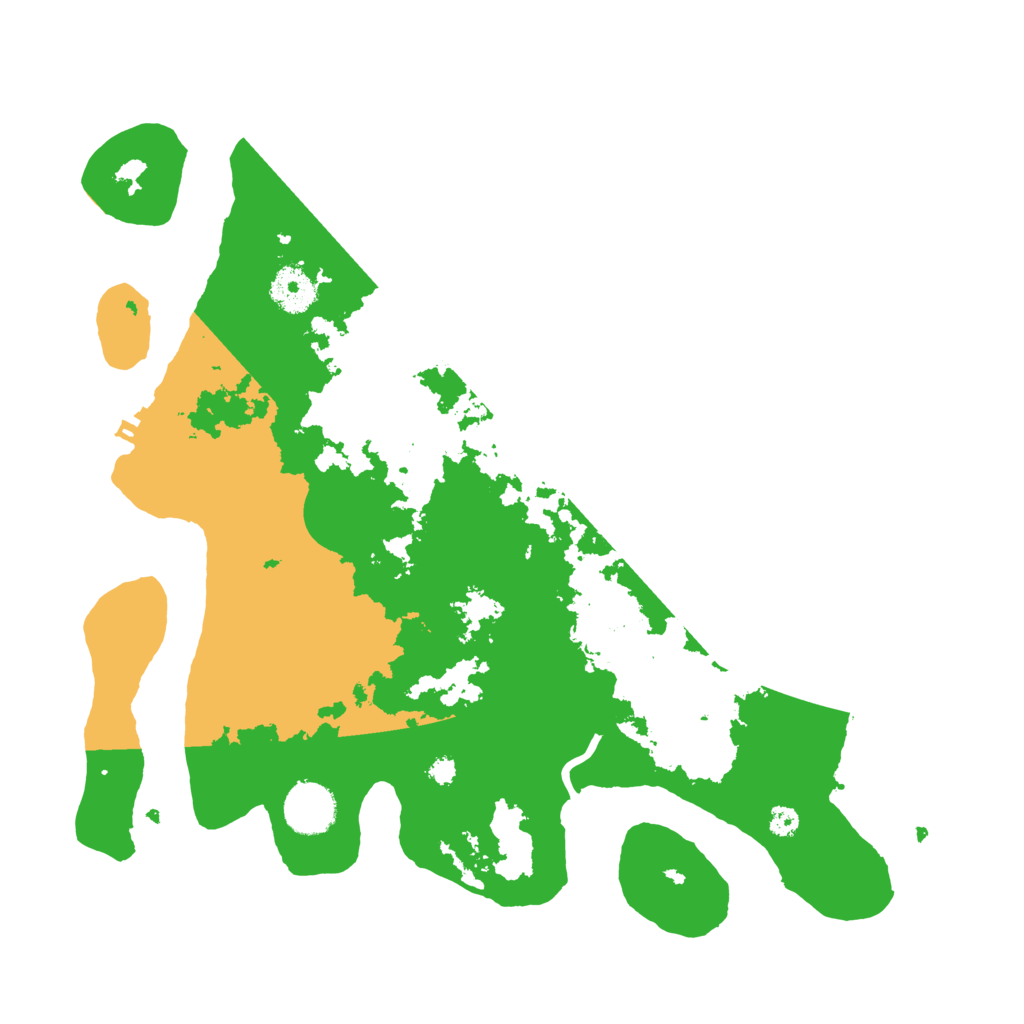 Biome Rust Map: Procedural Map, Size: 3500, Seed: 153