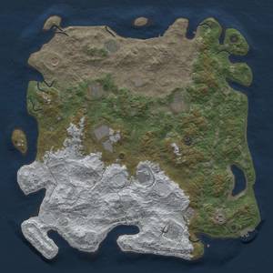 Thumbnail Rust Map: Procedural Map, Size: 4750, Seed: 2147483647, 20 Monuments