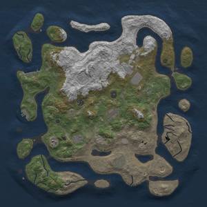 Thumbnail Rust Map: Procedural Map, Size: 4500, Seed: 5, 18 Monuments