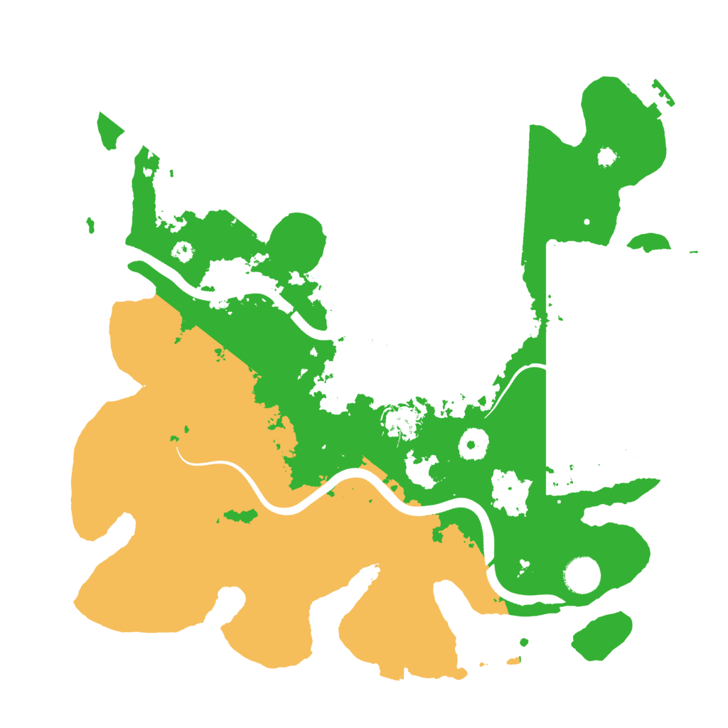 Biome Rust Map: Procedural Map, Size: 3500, Seed: 1231