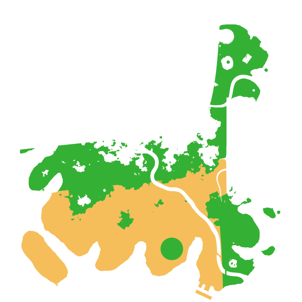 Biome Rust Map: Procedural Map, Size: 3550, Seed: 744211