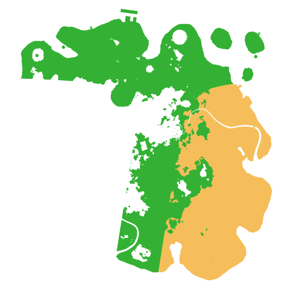 Biome Rust Map: Procedural Map, Size: 3550, Seed: 30338