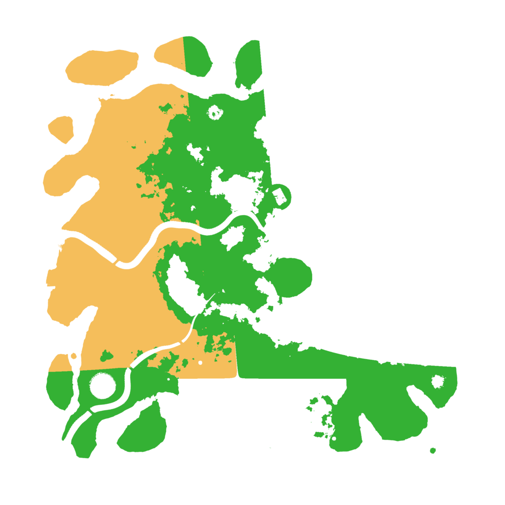 Biome Rust Map: Procedural Map, Size: 3500, Seed: 358357446