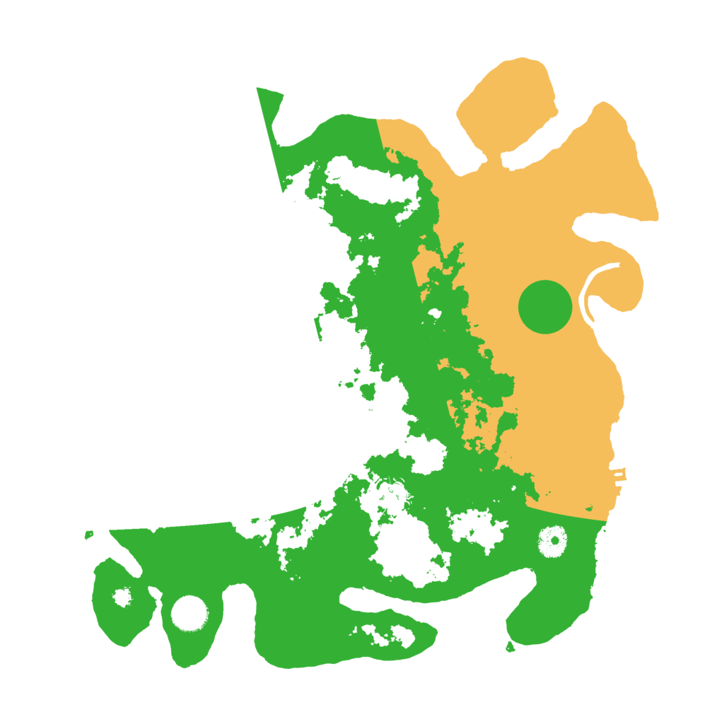 Biome Rust Map: Procedural Map, Size: 3550, Seed: 504301