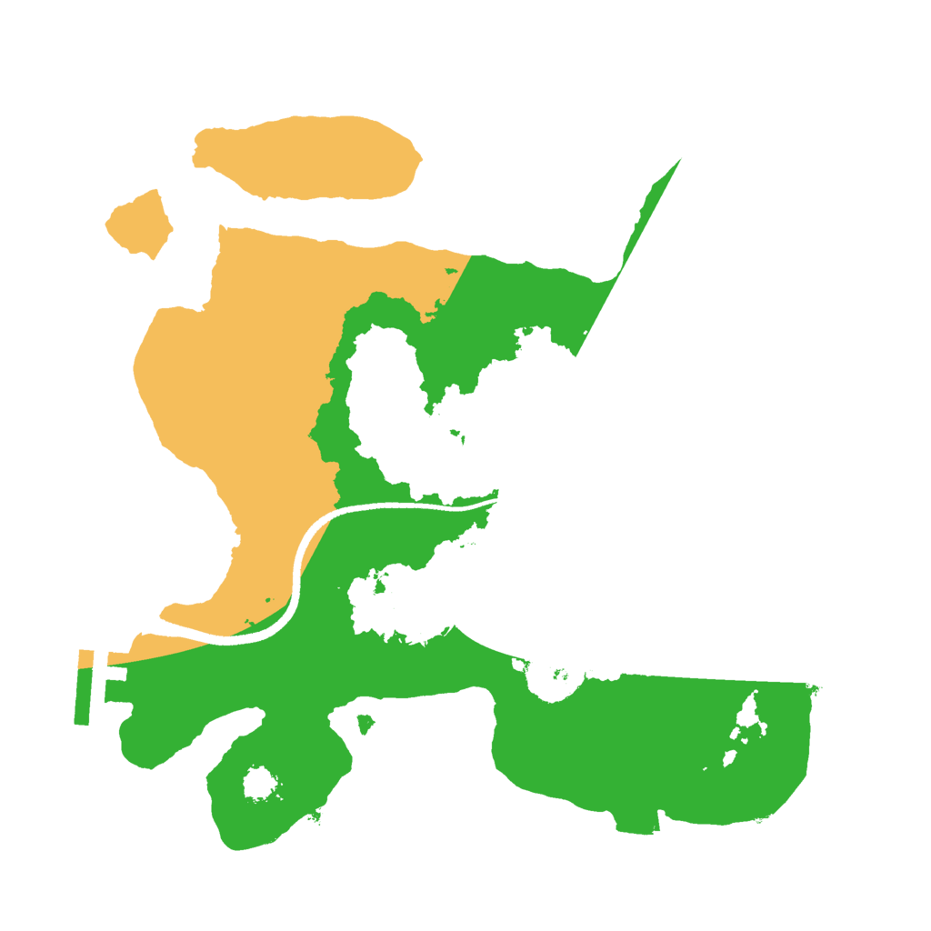 Biome Rust Map: Procedural Map, Size: 2500, Seed: 78413518