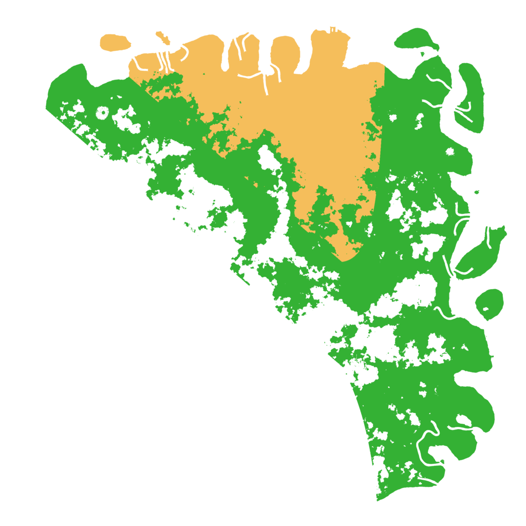 Biome Rust Map: Procedural Map, Size: 6000, Seed: 6000