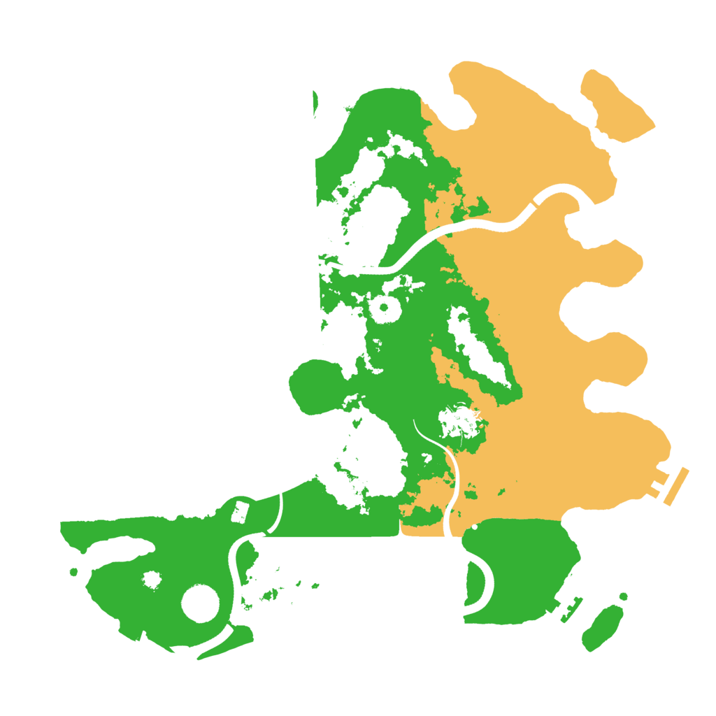 Biome Rust Map: Procedural Map, Size: 3550, Seed: 817486