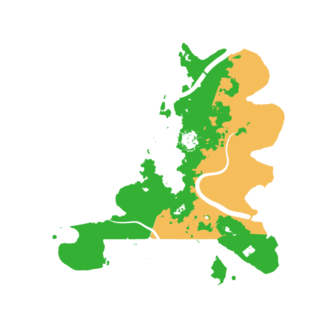 Biome Rust Map: Procedural Map, Size: 3000, Seed: 632661527