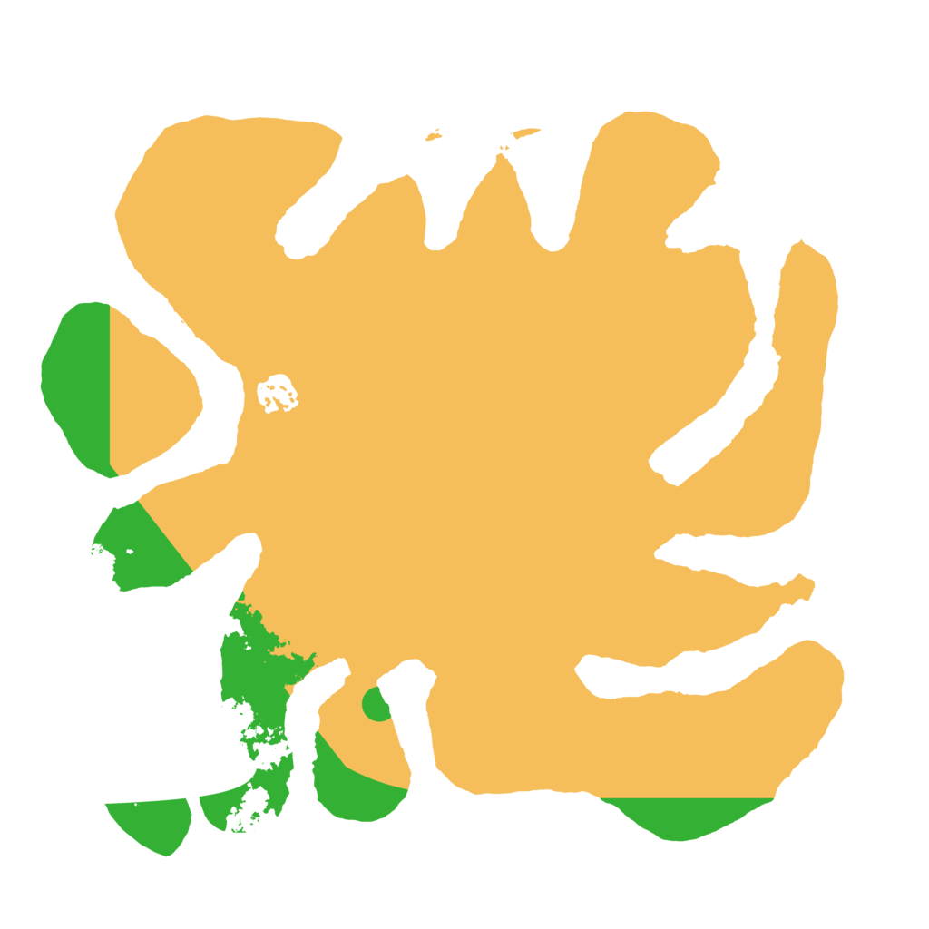 Biome Rust Map: Barren, Size: 3500, Seed: 119