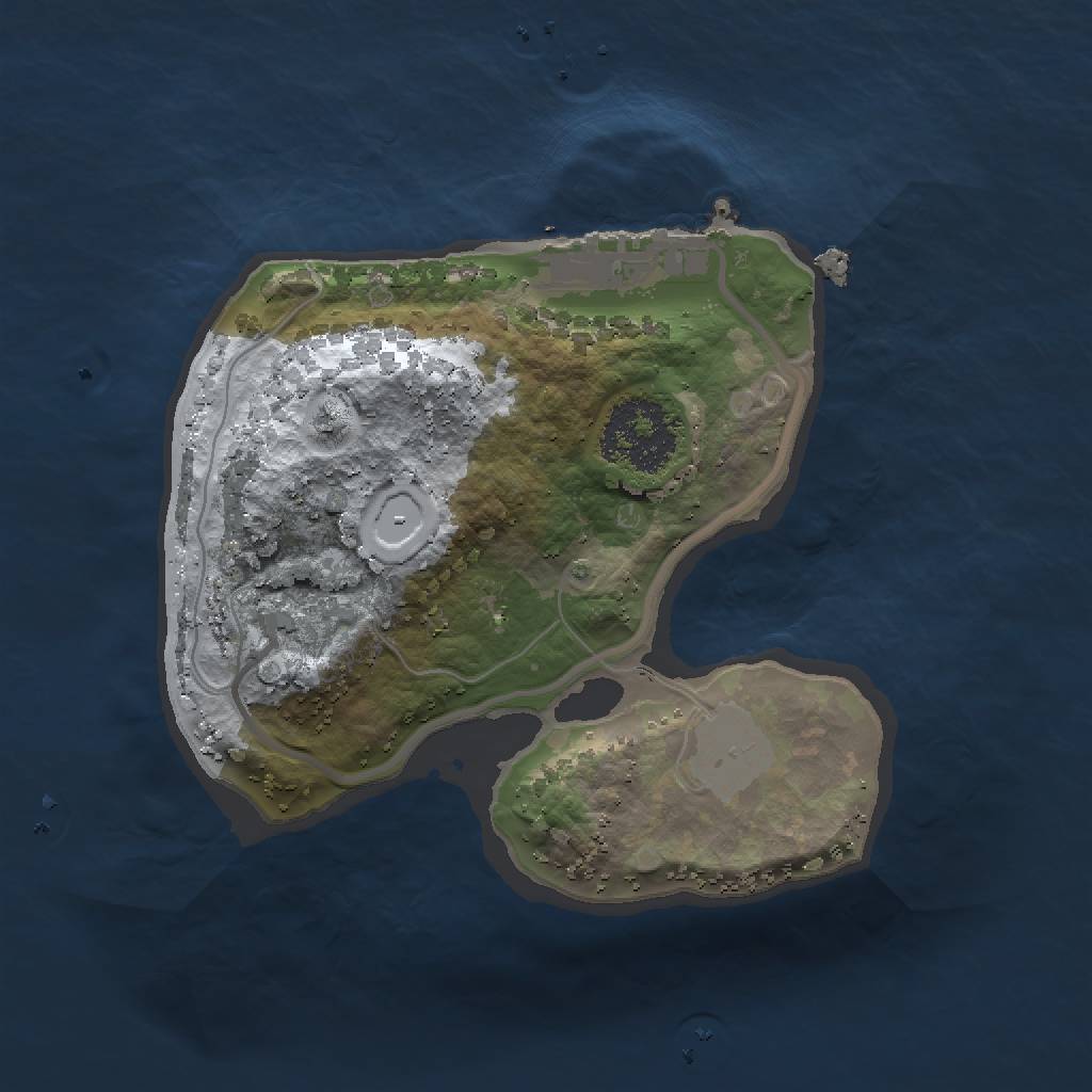 Rust Map: Procedural Map, Size: 1500, Seed: 50550663, 5 Monuments