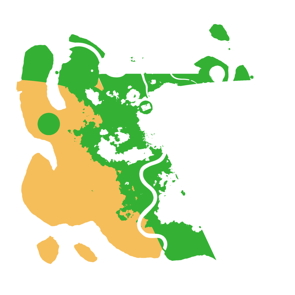 Biome Rust Map: Procedural Map, Size: 3500, Seed: 17000