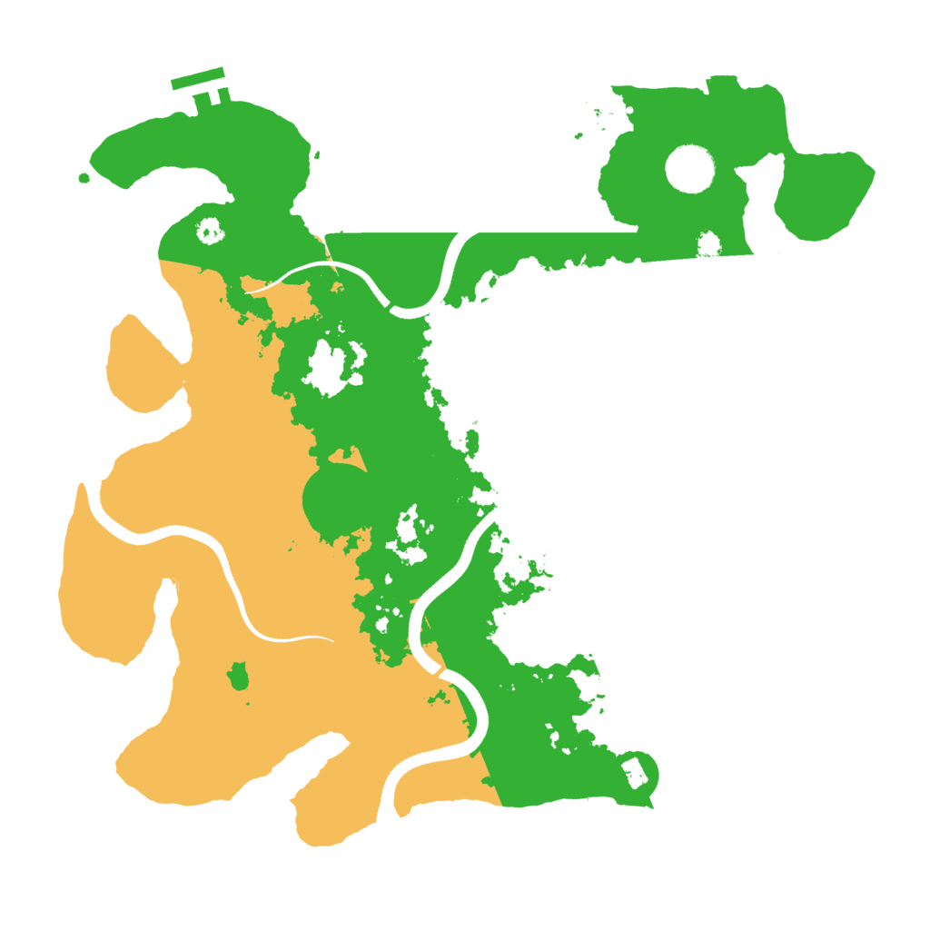 Biome Rust Map: Procedural Map, Size: 3500, Seed: 2021121