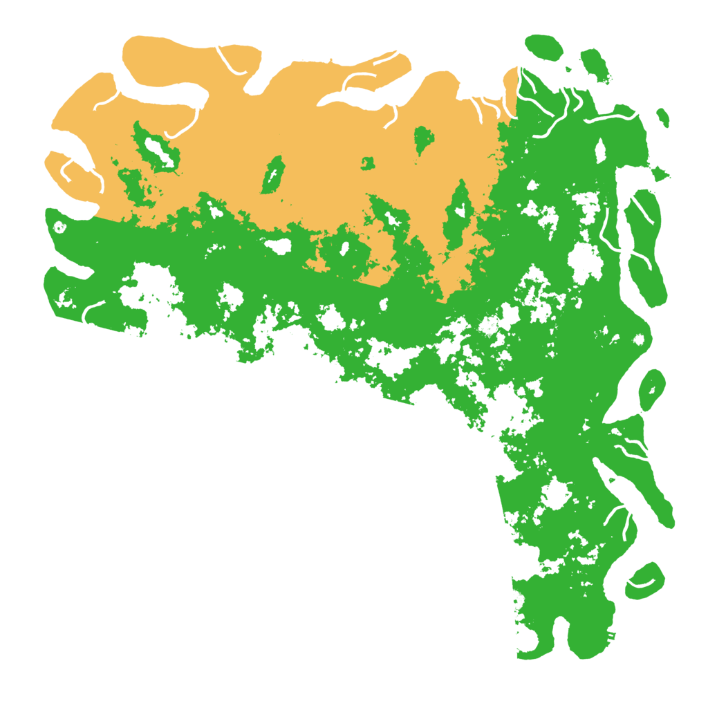 Biome Rust Map: Procedural Map, Size: 6000, Seed: 79461