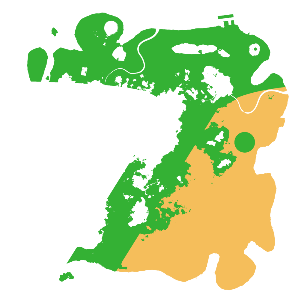 Biome Rust Map: Procedural Map, Size: 3950, Seed: 2001155134