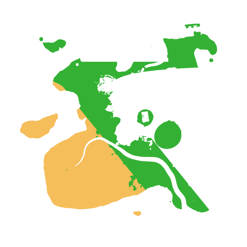 Biome Rust Map: Procedural Map, Size: 2500, Seed: 1337