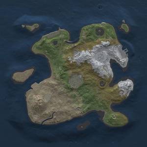 Thumbnail Rust Map: Procedural Map, Size: 2500, Seed: 1337, 8 Monuments