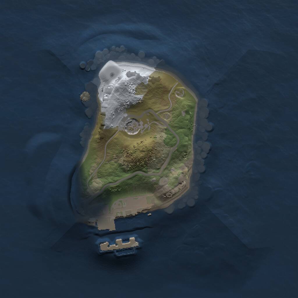 Rust Map: Procedural Map, Size: 1200, Seed: 9816594, 3 Monuments