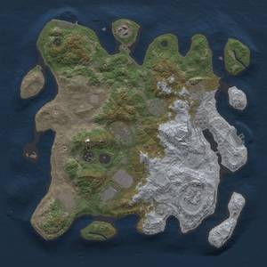 Thumbnail Rust Map: Procedural Map, Size: 3500, Seed: 23, 18 Monuments