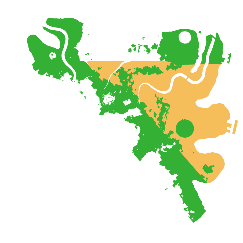 Biome Rust Map: Procedural Map, Size: 3550, Seed: 361412