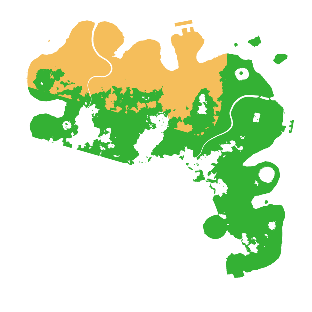 Biome Rust Map: Procedural Map, Size: 3550, Seed: 983586