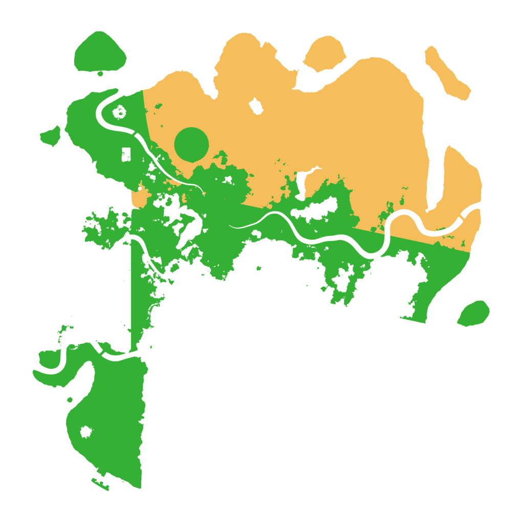 Biome Rust Map: Procedural Map, Size: 4000, Seed: 13159